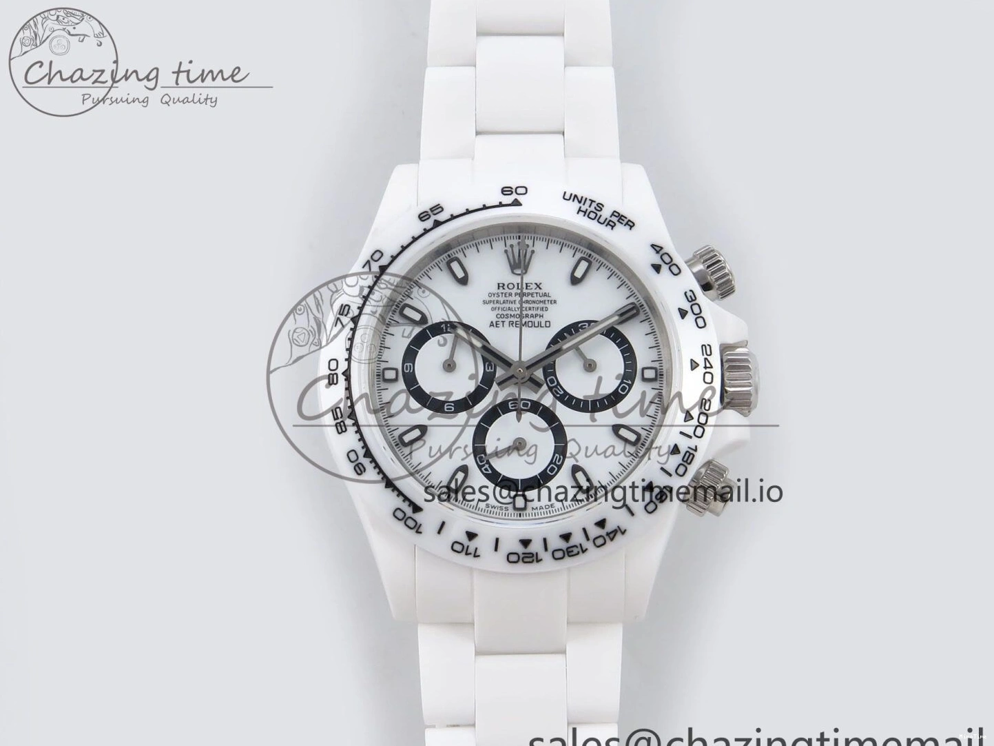 MiroTime 0319 Daytona AET White Ceramic Case and Bracelet Black Dial N6F Best Edition SA Seasonal 1195